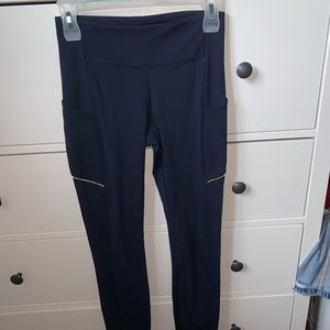 Full Length Lululemon Speed Up Navy Leggings